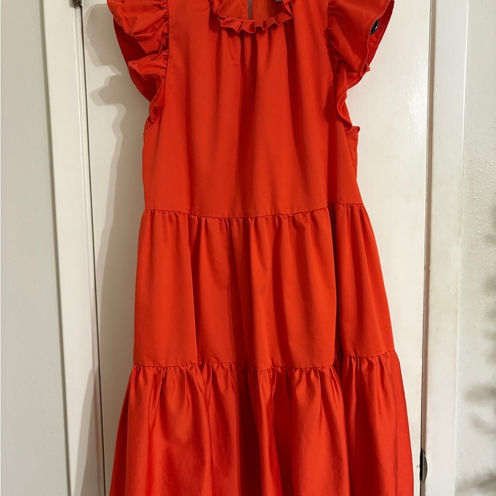 ANTONIO MELANI Vibrant Red Kids Dress